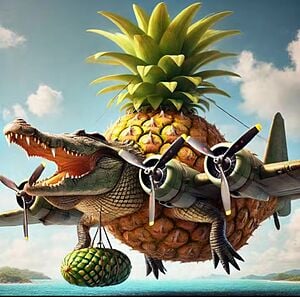Crocodillo Ananasino Bombardetto Ananasetto